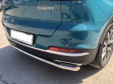 Защита заднего бампера на Chery Tiggo 7 Pro фото 4