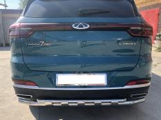 Защита заднего бампера на Chery Tiggo 7 Pro фото 5