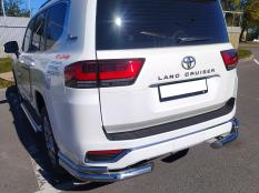 Защита заднего бампера на Toyota Land Cruiser 300 70th Anniversary фото 24