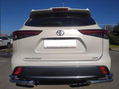 Защита заднего бампера на Toyota Highlander фото 5