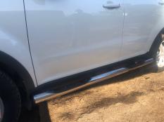Пороги и боковые трубы на SsangYong Actyon фото 5