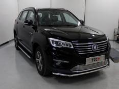 Пороги и боковые трубы на Changan CS75 FL фото 5