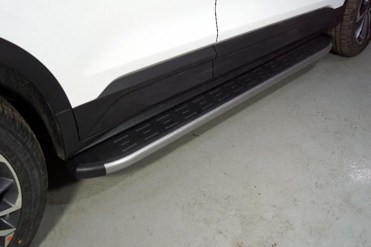 Пороги и боковые трубы на Geely / Belgee Coolray / X50 фото 1
