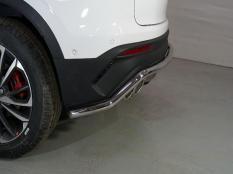 Защита заднего бампера на Geely / Belgee Coolray / X50 фото 5