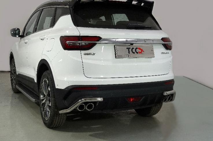 Защита заднего бампера на Geely / Belgee Coolray / X50 фото 1