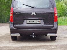 Защита заднего бампера на Hyundai H-1 фото 3