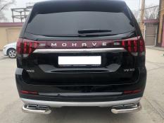 Защита заднего бампера на Kia Mohave фото 5