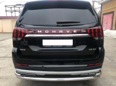 Защита заднего бампера на Kia Mohave фото 4
