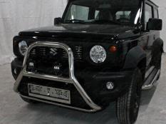 Защита переднего бампера на Suzuki Jimny фото 7