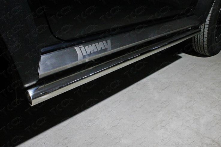 Пороги и боковые трубы на Suzuki Jimny фото 1
