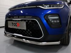 Защита переднего бампера на Kia Soul фото 3