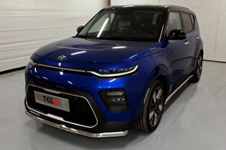 Защита переднего бампера на Kia Soul фото 1