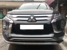 Защита переднего бампера на Mitsubishi Pajero Sport фото 4