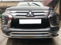 Защита переднего бампера на Mitsubishi Pajero Sport фото 4
