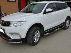 Защита переднего бампера на Geely / Belgee Atlas фото 3