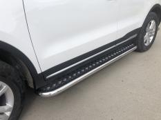 Пороги и боковые трубы на Geely / Belgee Atlas фото 9