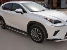 Пороги и боковые трубы на Lexus NX 200 фото 5