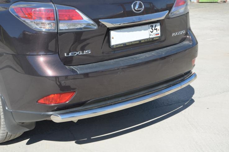 Защита заднего бампера на Lexus RX350 RX270 RX200T фото 1