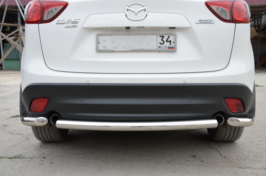 Защита заднего бампера на Mazda CX-5 фото 190