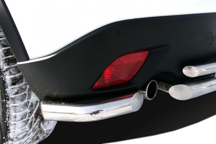 Защита заднего бампера на Mazda CX-5 фото 1