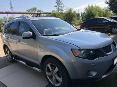 Пороги и боковые трубы на Mitsubishi Outlander XL фото 4