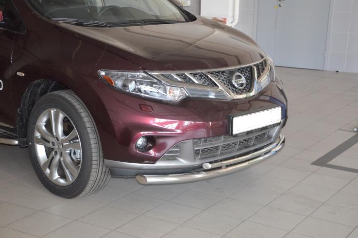 Защита переднего бампера на Nissan Murano фото 1