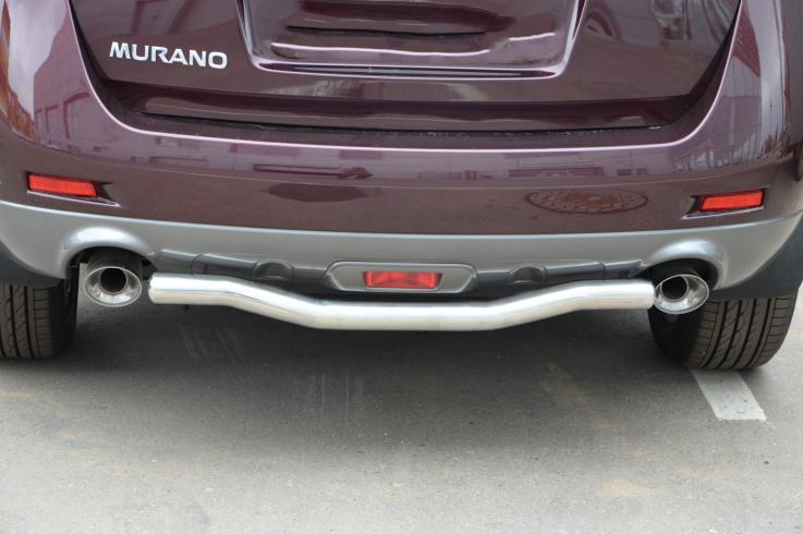 Защита заднего бампера на Nissan Murano фото 1