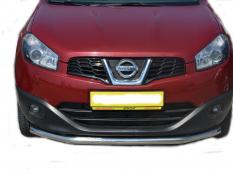 Защита переднего бампера на Nissan Qashqai фото 3