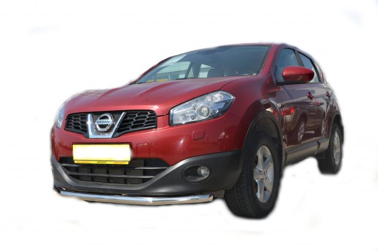 Защита переднего бампера на Nissan Qashqai фото 1