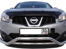 Защита переднего бампера на Nissan Qashqai фото 3