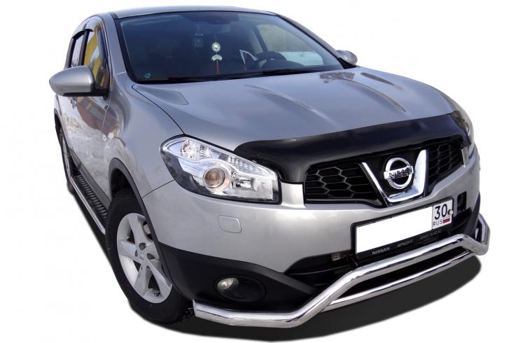 Защита переднего бампера на Nissan Qashqai фото 1