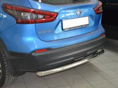 Защита заднего бампера на Nissan Qashqai фото 4