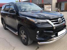 Защита переднего бампера на Toyota Fortuner фото 4
