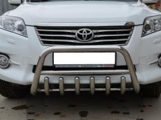 Защита переднего бампера на Toyota RAV4 фото 3