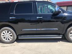 Пороги и боковые трубы на Toyota Sequoia фото 6