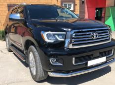 Пороги и боковые трубы на Toyota Sequoia фото 7