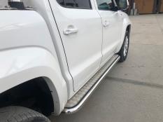Пороги и боковые трубы на Volkswagen Amarok фото 5