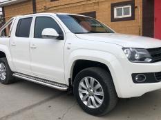 Пороги и боковые трубы на Volkswagen Amarok фото 7