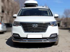 Защита переднего бампера на Hyundai H-1 фото 4