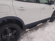 Пороги и боковые трубы на Renault Arkana фото 4