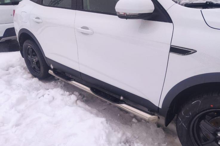Пороги и боковые трубы на Renault Arkana фото 1