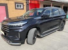 Пороги и боковые трубы на Chery EXEED VX фото 8