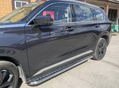 Пороги и боковые трубы на Chery EXEED VX фото 9