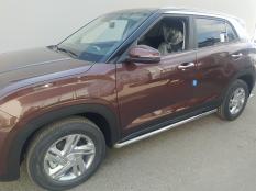 Пороги и боковые трубы на Hyundai Creta фото 4