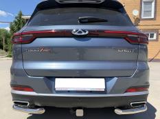 Защита заднего бампера на Chery Tiggo 7 Pro фото 4