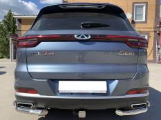 Защита заднего бампера на Chery Tiggo 7 Pro фото 4