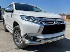 Защита переднего бампера на Mitsubishi Pajero Sport фото 4