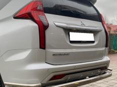 Защита заднего бампера на Mitsubishi Pajero Sport фото 4