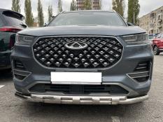 Защита переднего бампера на Chery Tiggo 8 Pro фото 5