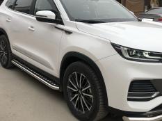Пороги и боковые трубы на Chery Tiggo 8 Pro Max фото 7